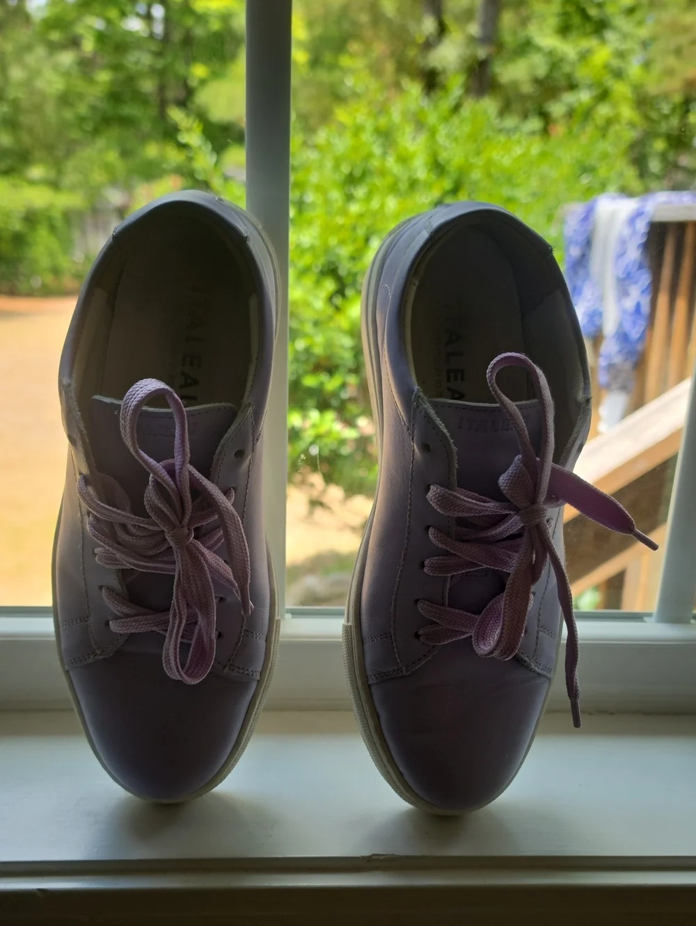 ITALIAN MADE lilac Low-Top Women's Sneakers - Handmade